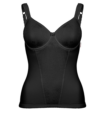 ADAMO muotoileva aluspaita, Musta ryhmässä OUTLET / Outlet Naiset / Alusvaatteet @ Underwear Sweden AB (37640-9000)